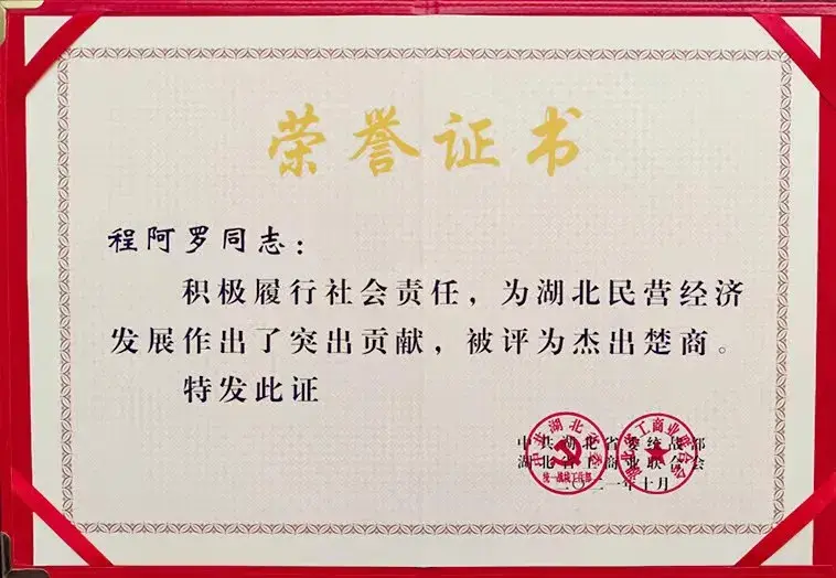 深度报道湖北省政协委员省工商联副会长省青企联会长程阿罗在2021年第