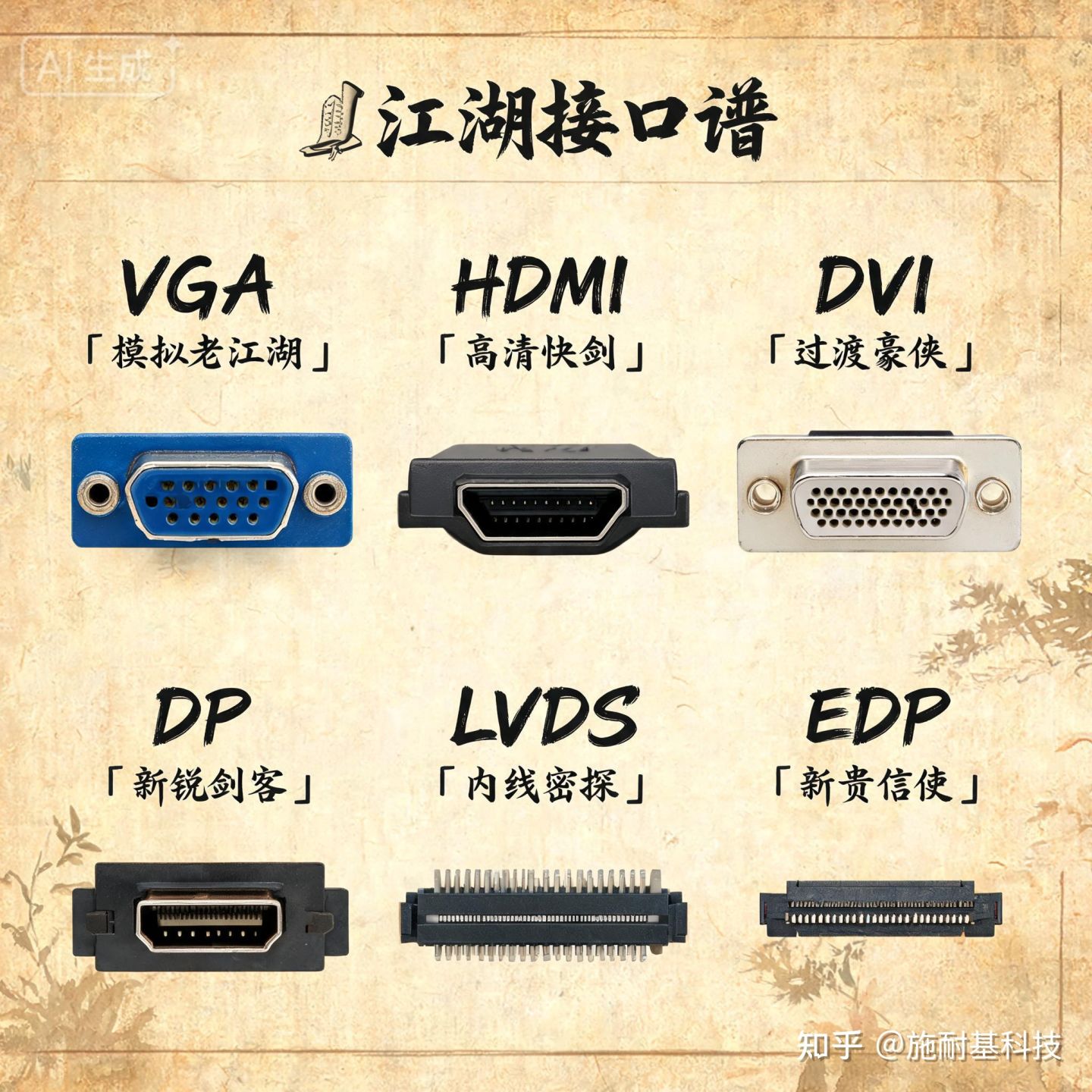 从入门到精通系列之---显示接口江湖录:七种兵器的前世今生