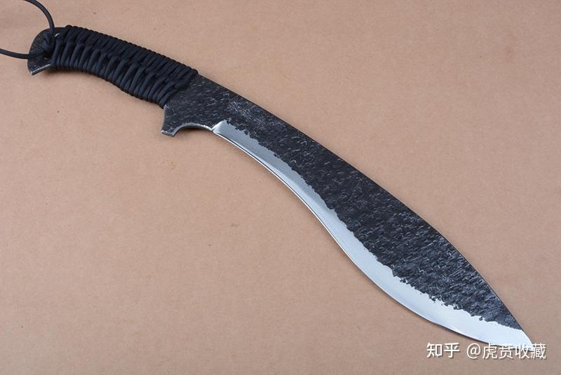 日本关兼常kb155大马士革狗腿伞绳柄尼龙鞘s85c高碳钢