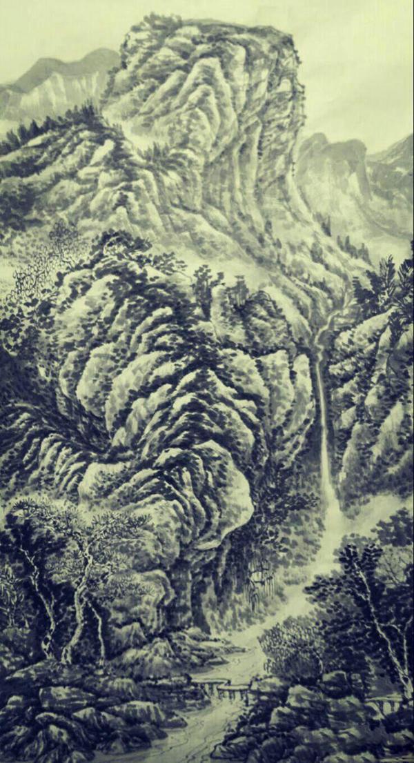 用作品说话的画家一一靳军