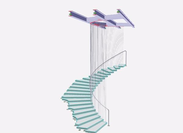 伦敦杰出地产大奖美国moongate悬浮玻璃楼梯