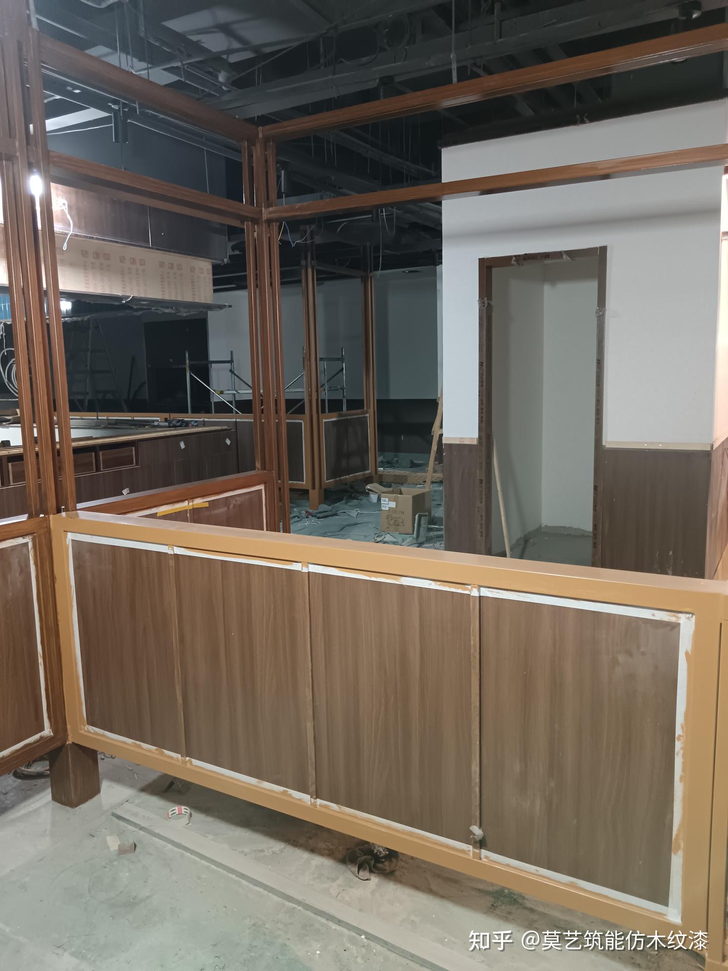 火锅店装饰,怎能少了仿木纹漆? - 知乎
