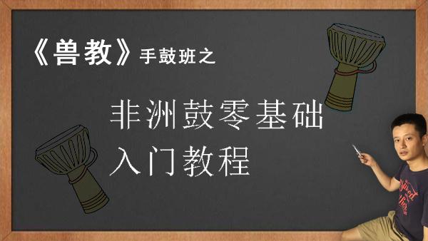 魏叫小兽非洲鼓教学小宝贝速成节奏视频手鼓零基础初学教程