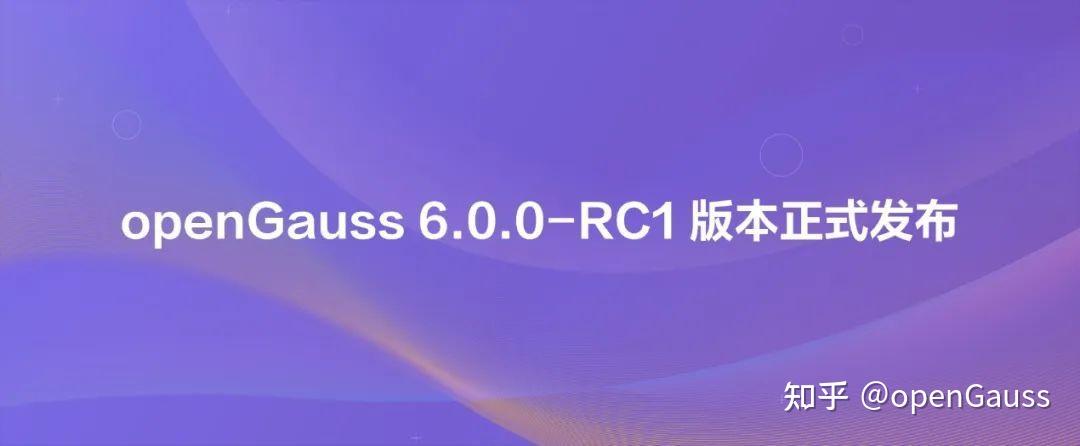 openGauss 6.0.0-RC1 版本正式发布！ - 知乎
