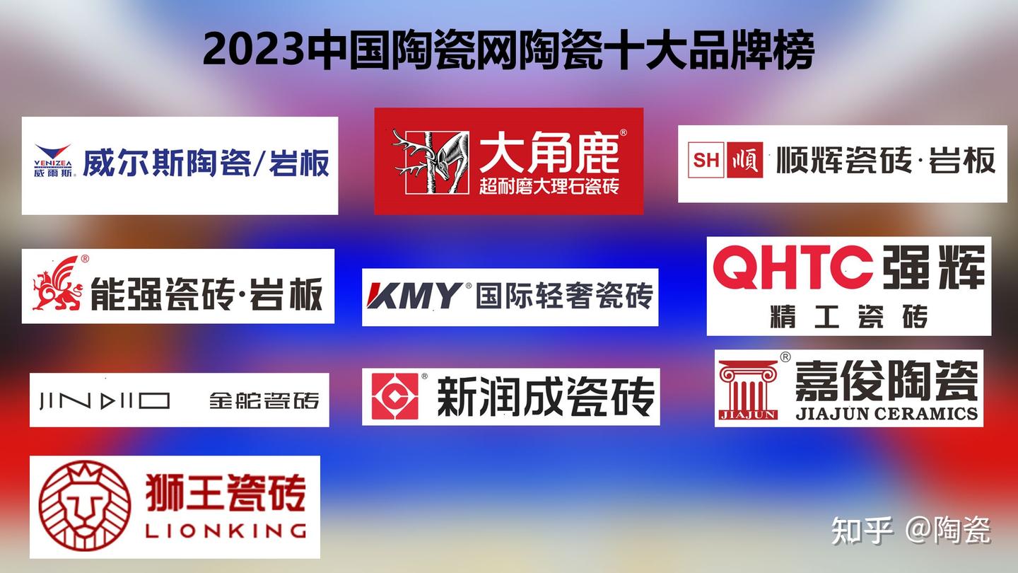 最具人气的2023陶瓷十大品牌排行榜单! - 知乎