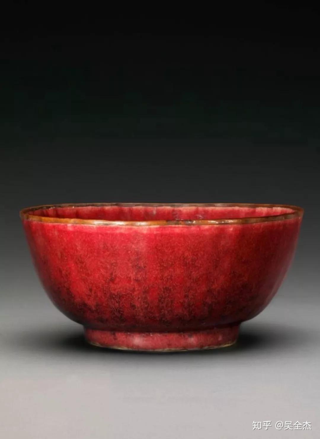 清康熙時代 【大清康熙年製】在銘 火焔紅釉橄欖瓶 紅