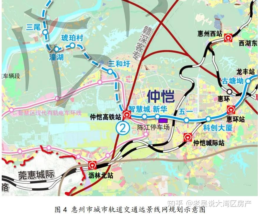 利好仲恺惠州轨道2号线深惠城际最新走向方案出炉67