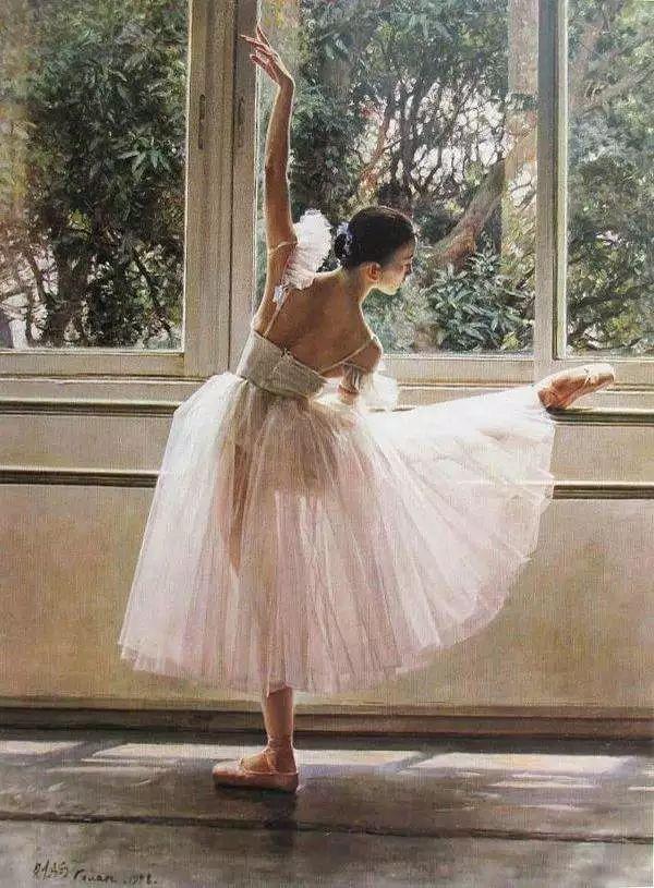 天鹅湖畔中国写实主义画家关则驹笔下的芭蕾天使