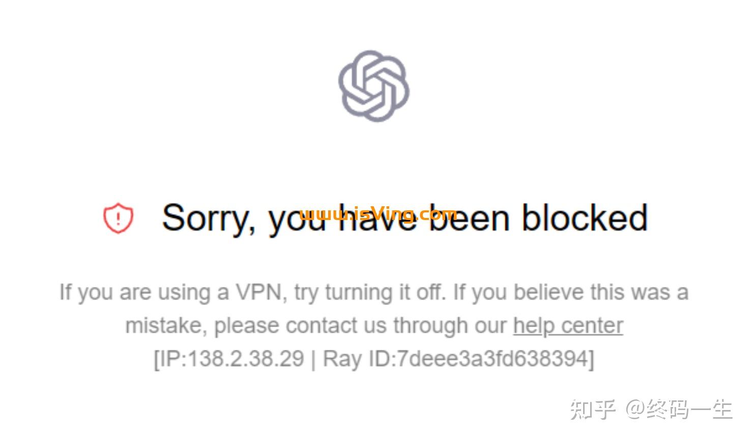 ChatGPT 报错“Sorry, You Have Been Blocked…” 什么原因？ - 知乎