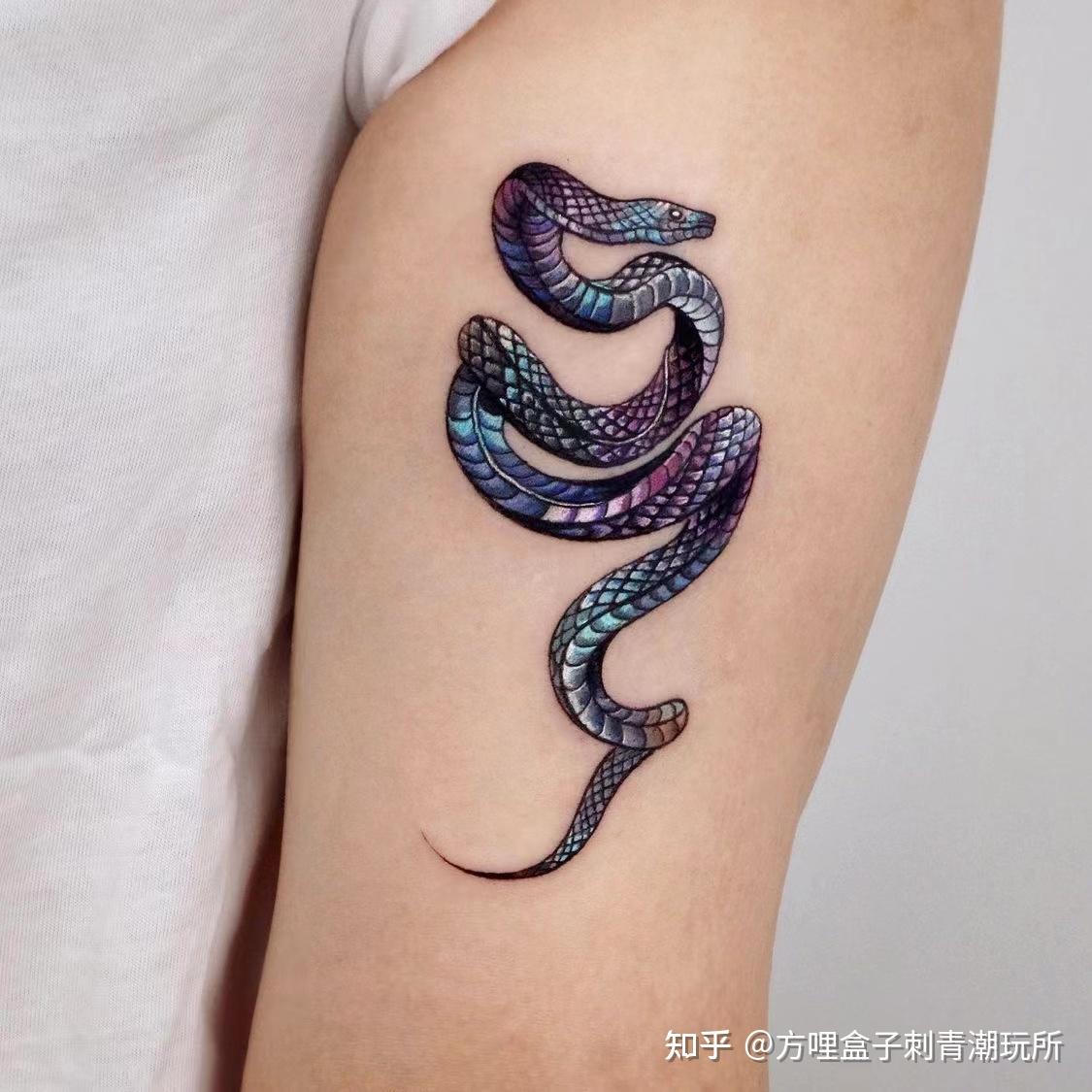 胸口双蛇盘上帝之眼纹身图案|纯艺术|其他艺创|杭州纹彩刺青纹身 - 原创作品 - 站酷 (ZCOOL)
