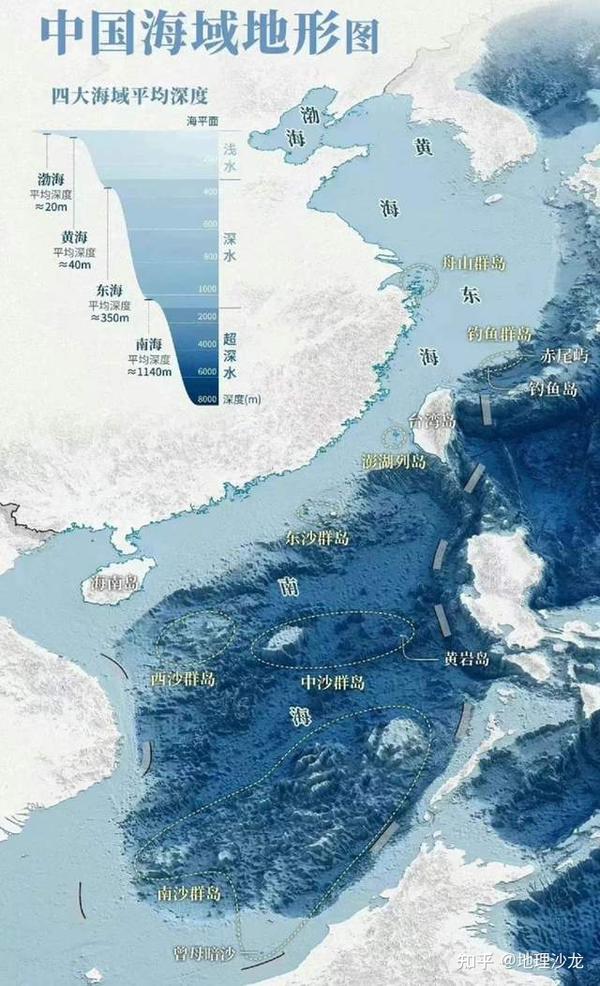 你知道我国的“东海大陆架”有多大吗?往东一直延伸到冲绳海槽 - 知乎