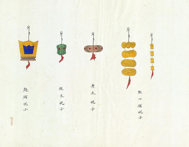 制作精良,构思精巧的幌挑,幌布,幌坠组成了幌子.