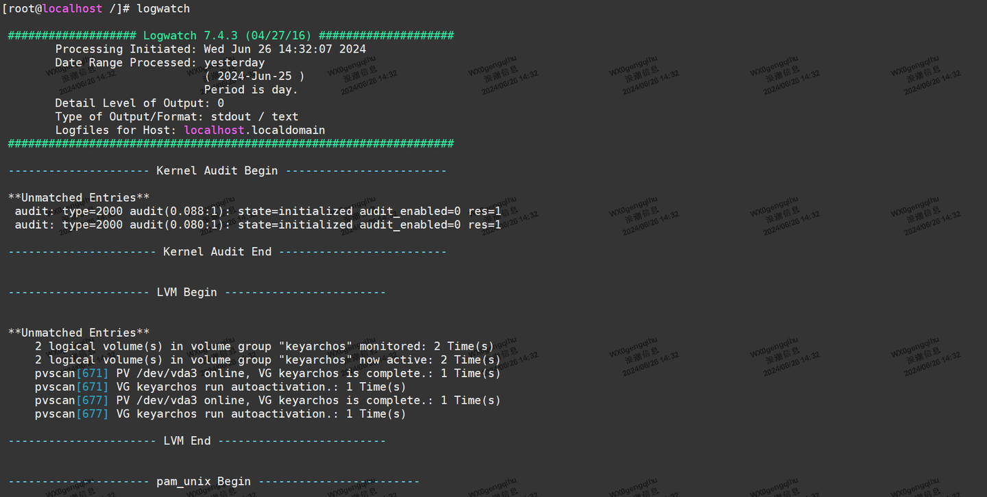 轻松地查看KOS系统的关键日志信息的Logwatch配置操作手册 - 知乎