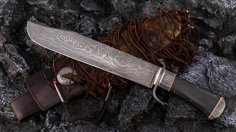 absms丹尼尔温科勒作品印第安野牛博伊刀