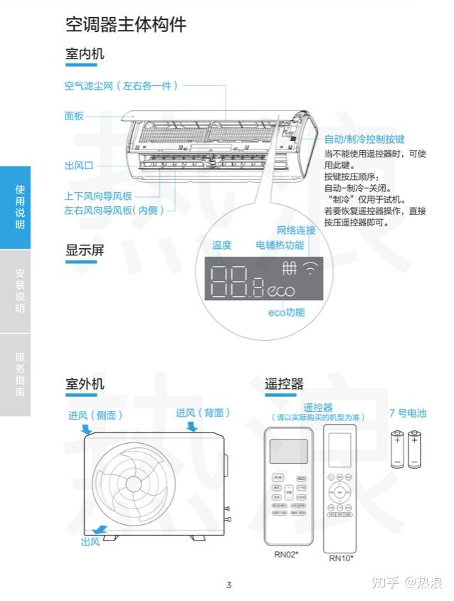 美的冷静星ph200空调说明书 1级能效空调挂机