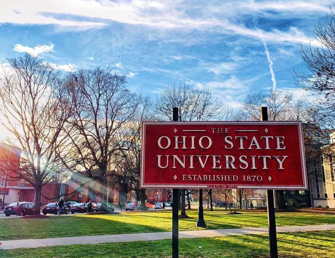 the ohio state university,简称osu.