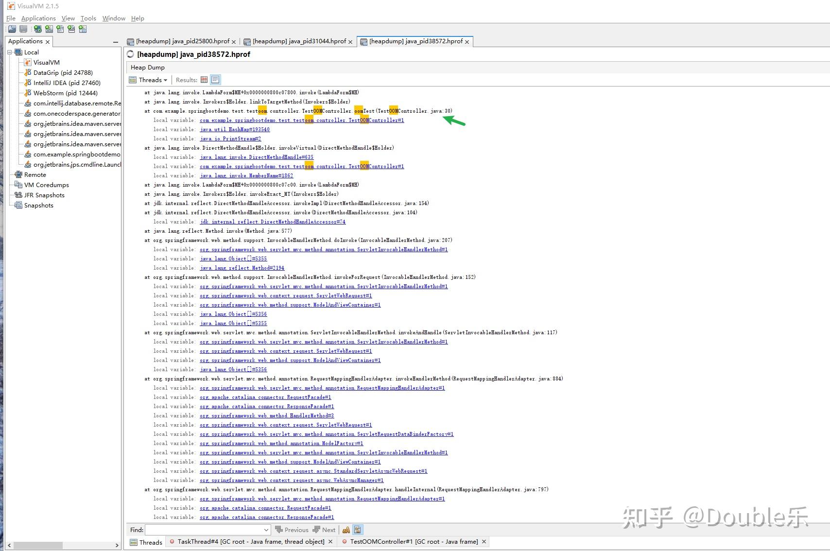 OOM(PermGen space,Java heap,unable to create new native thread)分析及解决 - 知乎