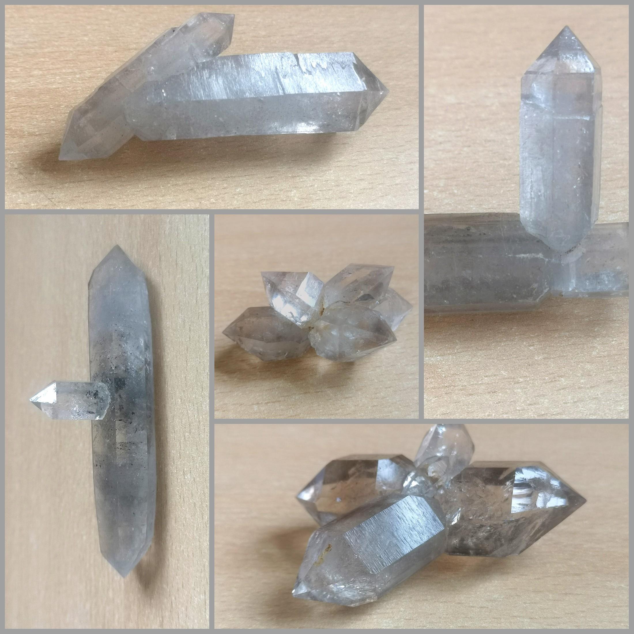 和多数浮生水晶类似,云贵水晶中以单晶为主,偶尔出产无规则穿插双晶或
