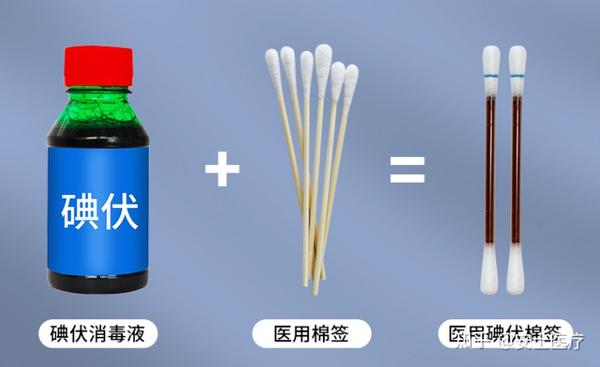 碘伏消毒加医用棉签二合一医用碘伏棉签一次搞定 - 知乎