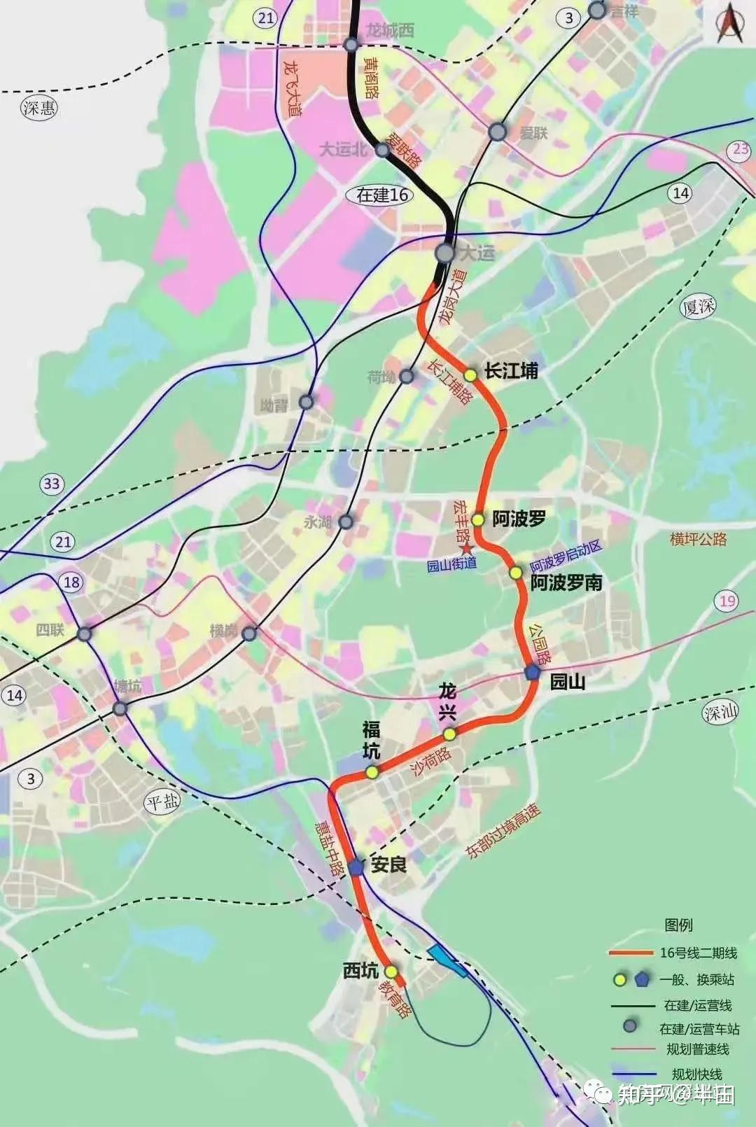 深圳地铁1-33号线线路图（含规划及在建） - 知乎