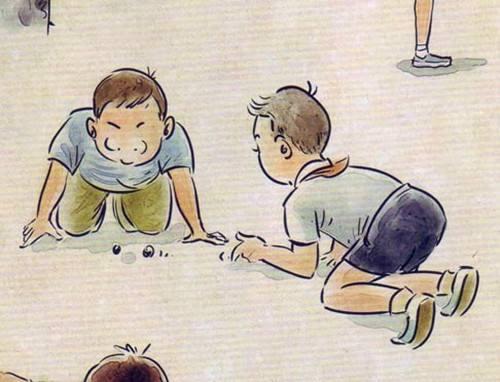 5公分).由起点开始将弹珠依照1,2,3,4洞的顺序弹入洞中.玩法