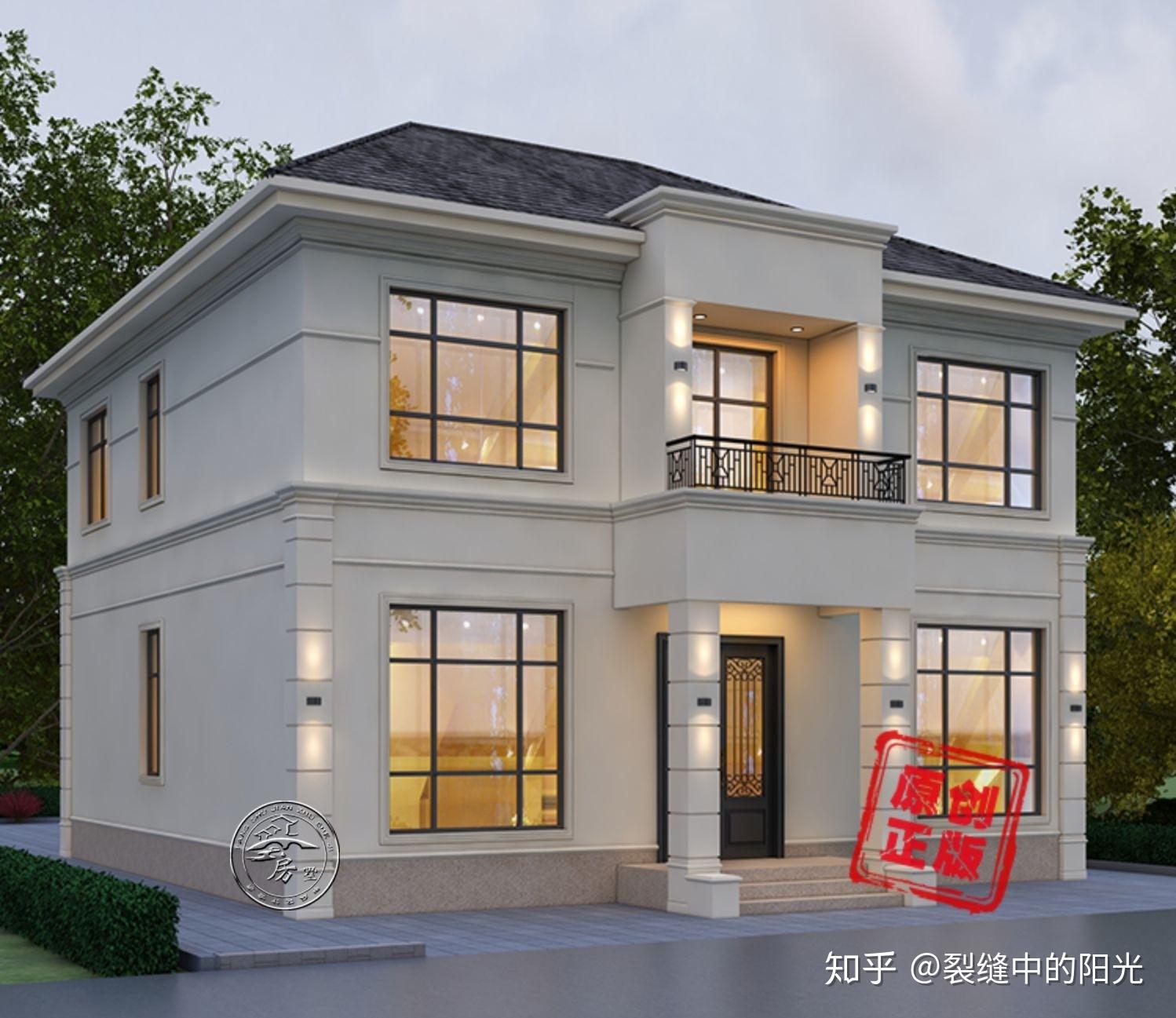 一栋别墅好不好看,既在于它的外观造型设计,更重要的是色彩的搭配