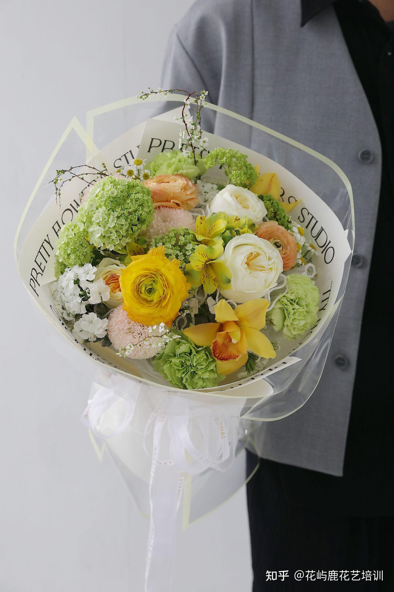 木绣球花束多种包装方式