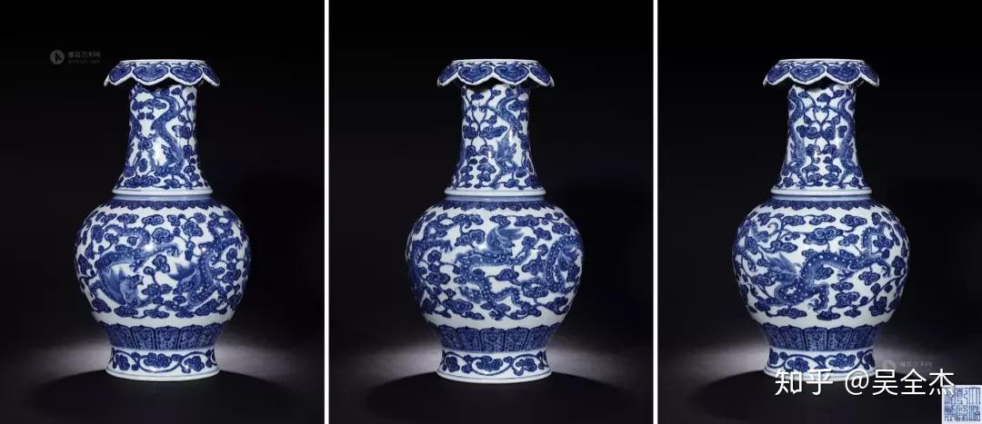 花卉　瓶　中国 中国 青花 花卉魚藻文瓶 壷 C R5596C - メルカリ