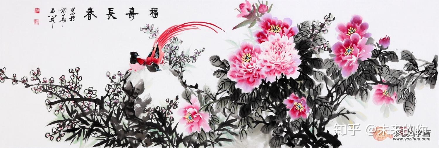 “绶带”即“寿带”,国画艺术里的绶带鸟 - 知乎