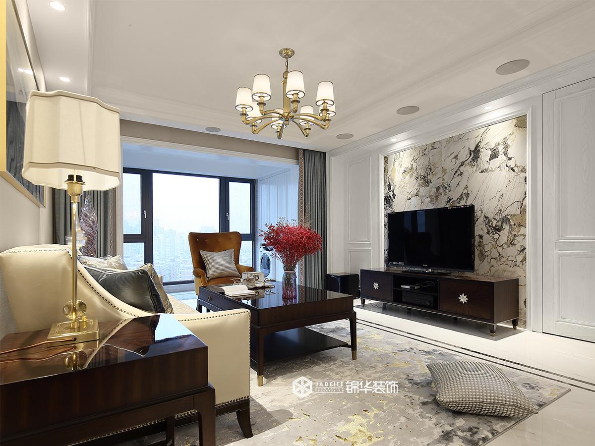 中海桃园里180㎡大平层现代美式实景案例南京锦华装饰