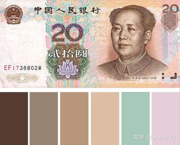 色卡分享人民币配色方案