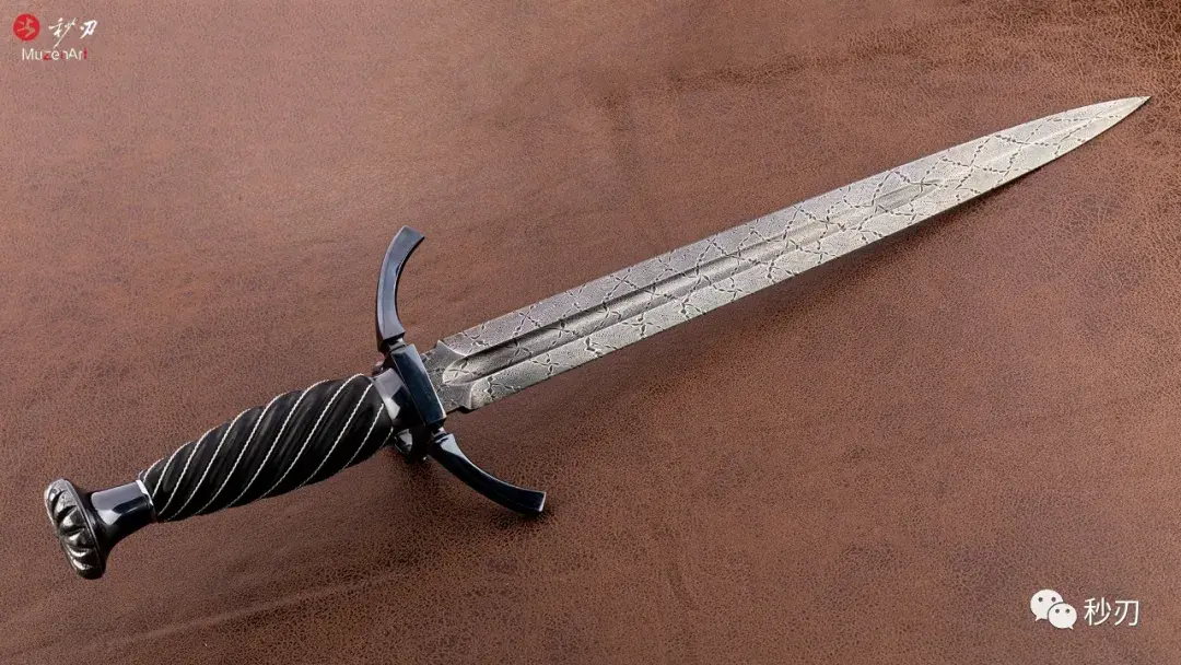 此件作品为西方冷兵器的代表,称为左手剑或者格挡短剑,也叫指环短剑.