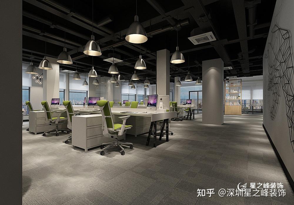 650㎡工业风办公室设计装修分享 - 知乎