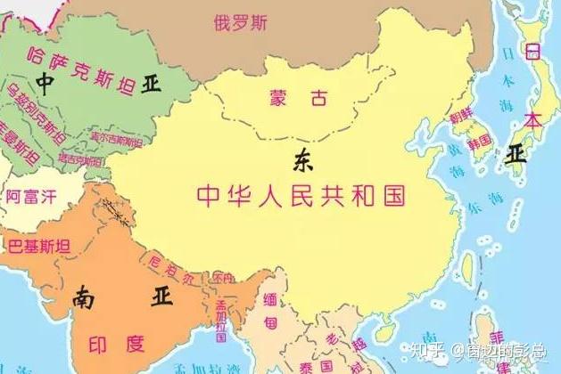 我国隔海相望国家地图图片