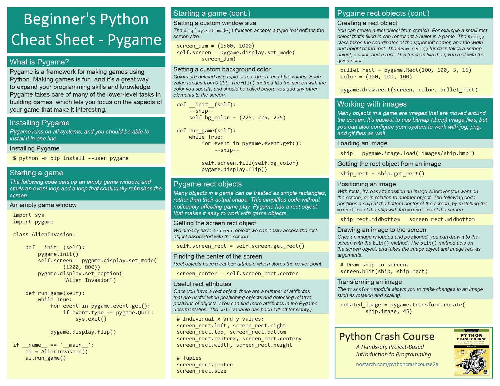 Python之常用Cheatsheet大全 - 知乎