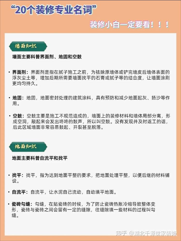 【宜昌装修】20个装修名词,小白一定要看! - 知乎