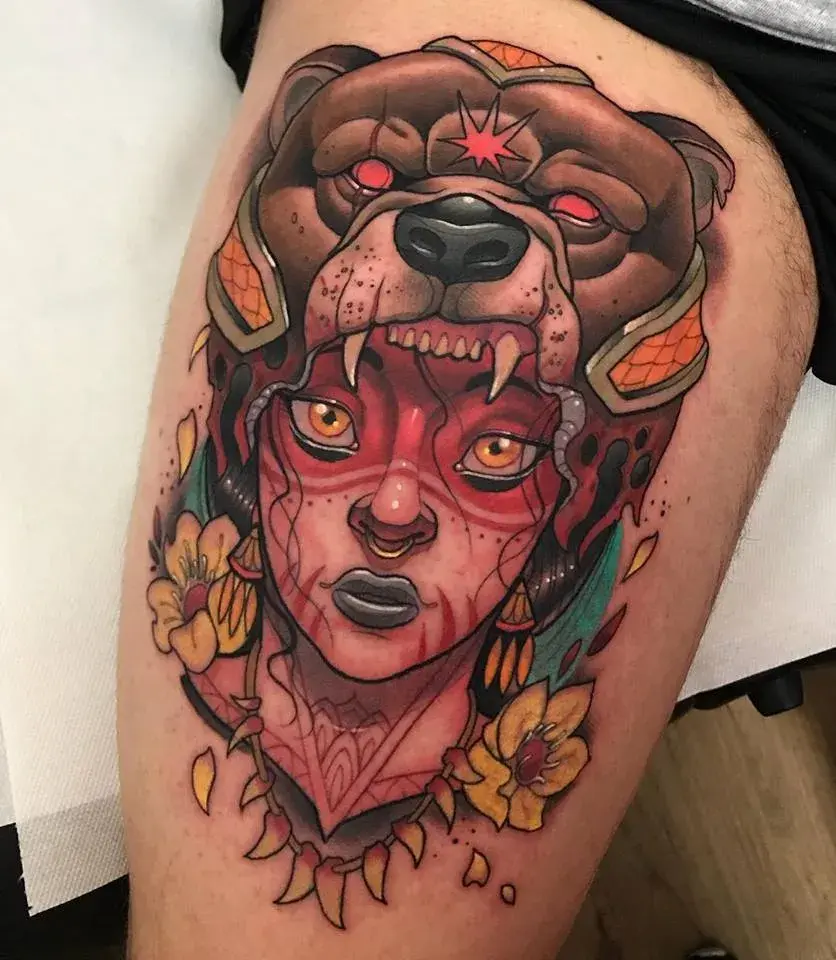 纹身风格 | neo-traditional 与 new school