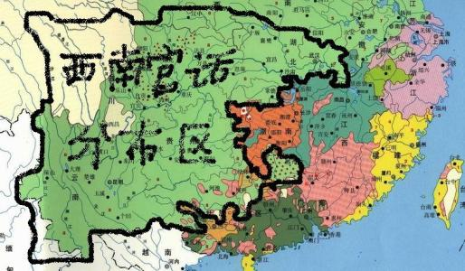 西南官话地图图片
