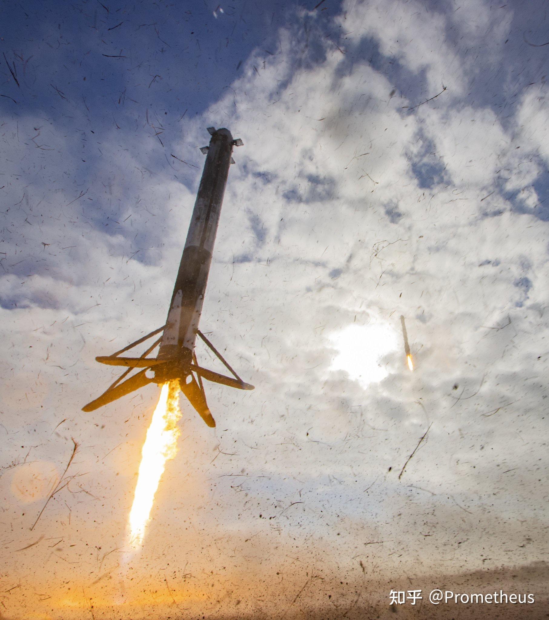 时隔三年 falcon heavy猎鹰重型火箭再次上演双助推同时返回着陆大戏!