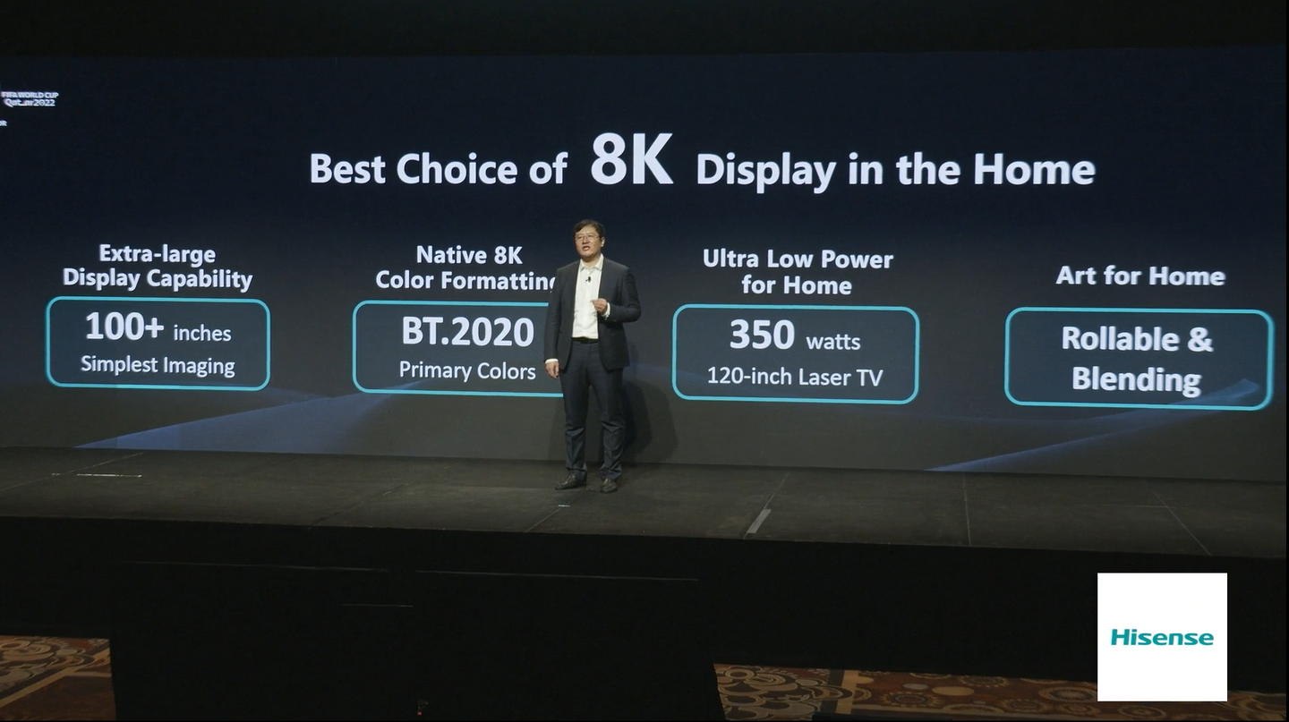 海信激光电视2022CES展发布全球首个8K激光显示解决方案 - 知乎