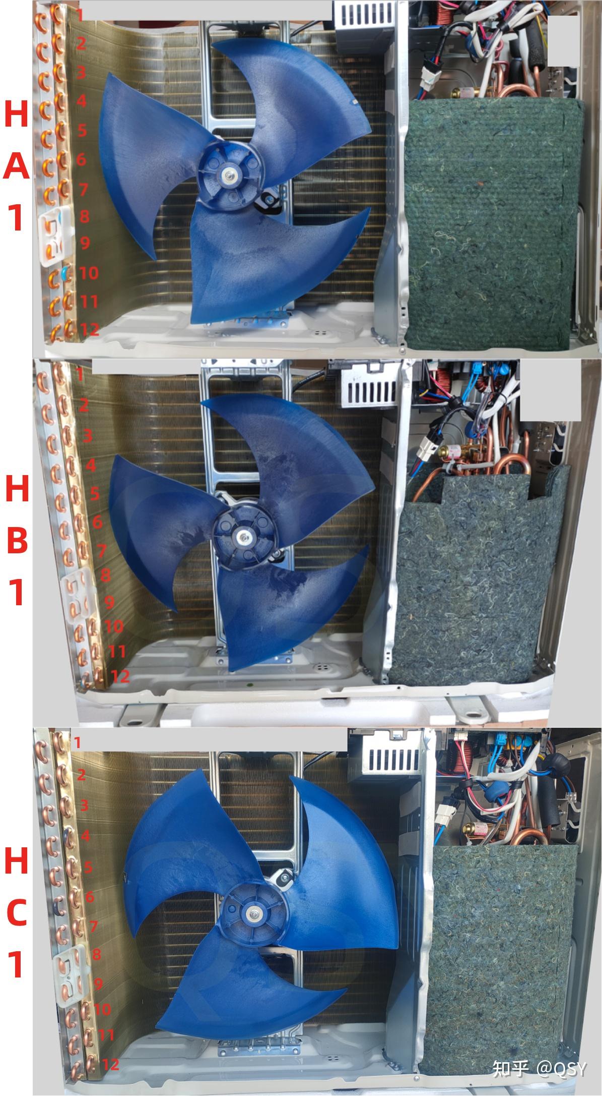 第100篇空调拆机丨2匹新一级华凌ha1hb1hc1对比拆机