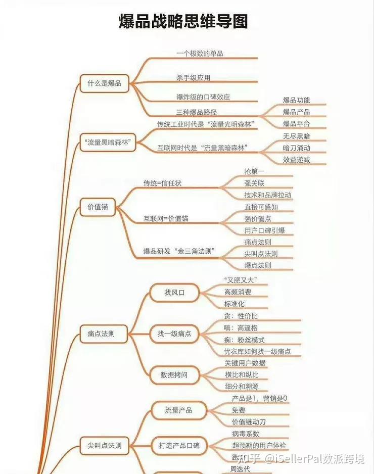 亚马逊爆款战略思维导图67含电子档