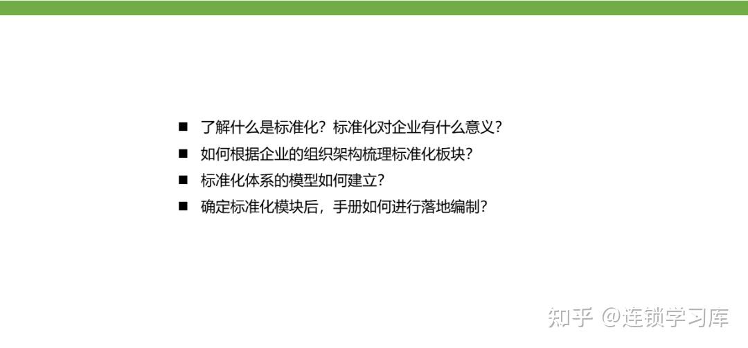 连锁门店丨标准化落地-运营体系（PPT内容） - 知乎