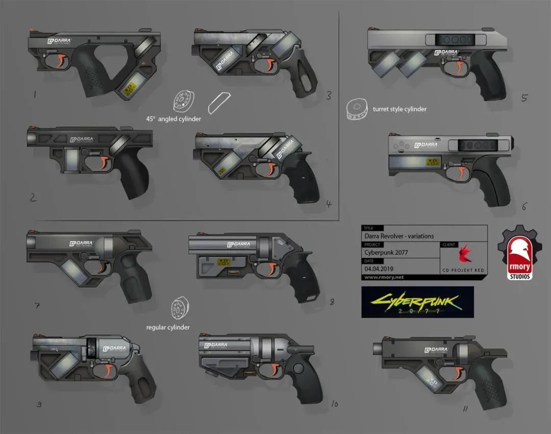 艺点分享 | 赛博朋克2077枪械设计欣赏