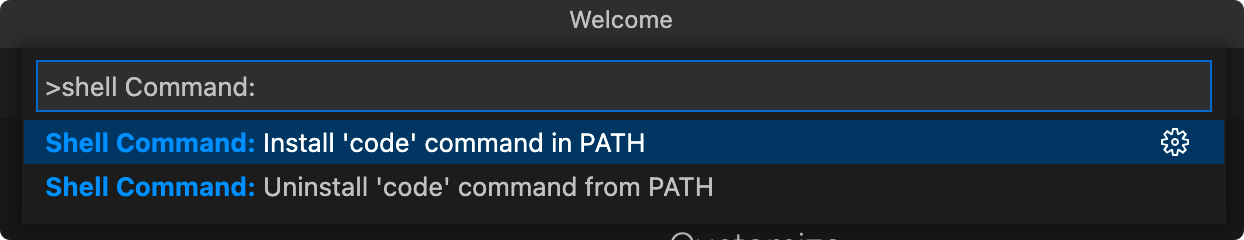 Vscode Shell Command Install Code Path mac系统VSCode使用code命令