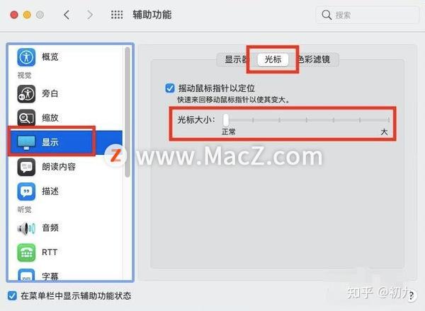 Mac电脑如何调整鼠标光标大小？ - 知乎