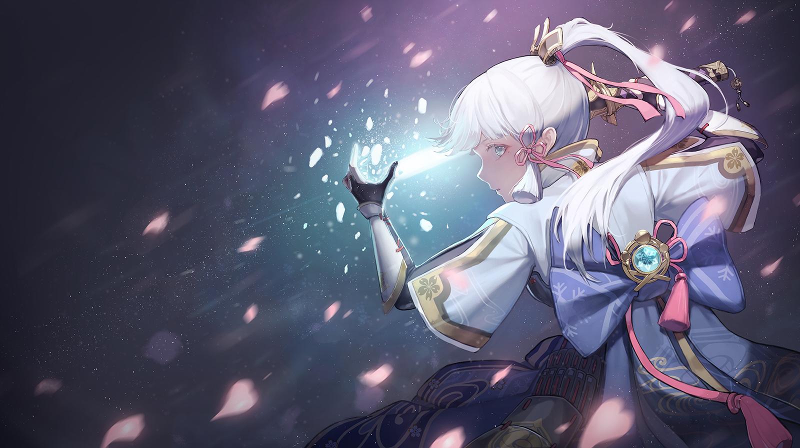 原神神里绫华有哪些好看的无水印壁纸美图 - 知乎