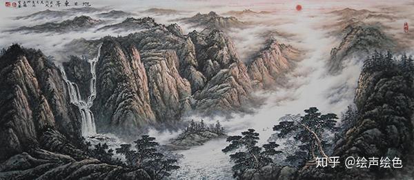 实力派彩墨山水画家冯建德画看奇峰秀山水传精神