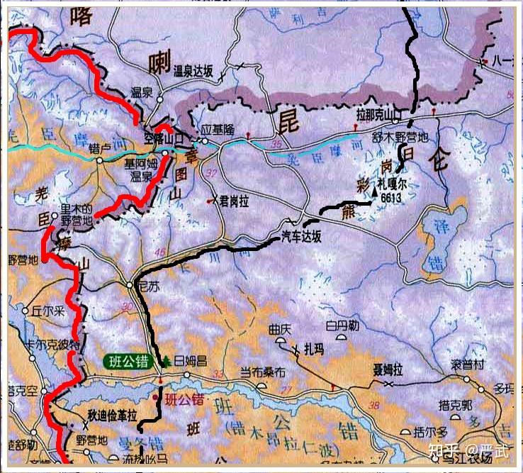 空喀山口地图图片