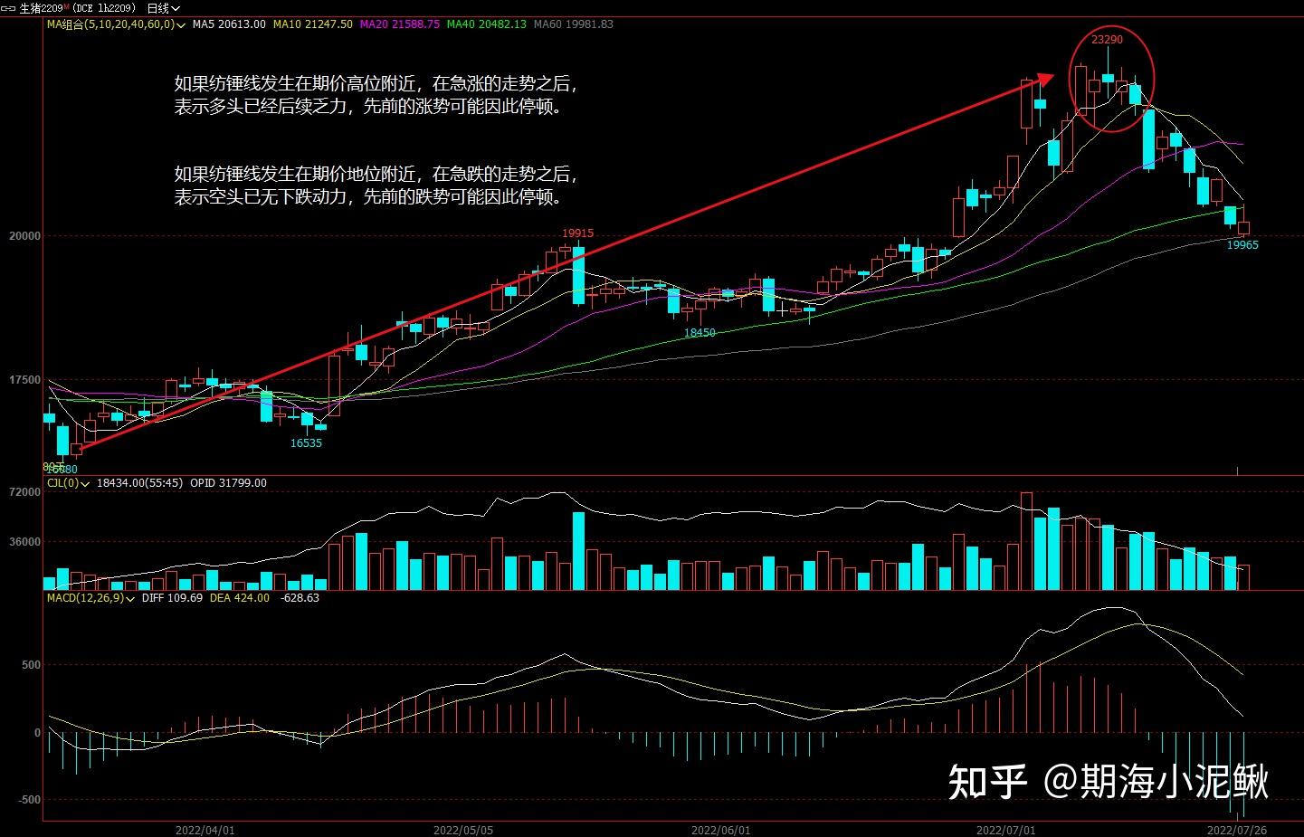 纺锤k线图解法图片